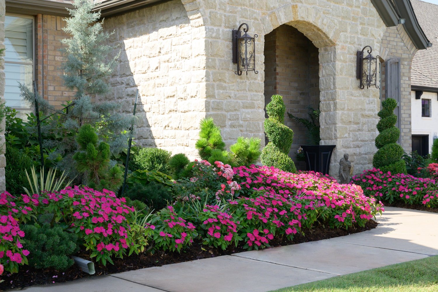 Landscape and stonework photographed for Heartland Landscape Group